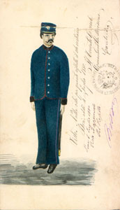 s. d. [1880] Bozzetto della divisa della Guardia Municipale.